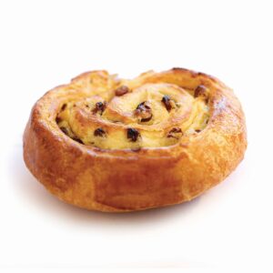 Κρουασάν Σταφίδα (μαργαρίνη), Συσκευασία: 70τμχ 160g, ΣΥΣΤΑΤΙΚΑ: Φυτική μαργαρίνη, κρέμα ζαχαροπλαστικής, σταφίδα (σουλτανίνα).