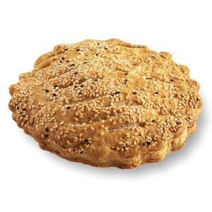 Χειροποίητη Fuego Καπνιστό Ζαμπόν με Γραβιέρα Κρήτης, Συσκευασία: 36τμχ 230g, ΣΥΣΤΑΤΙΚΑ: Χοιρινή σπάλα, γραβιέρα, κρέμα μπεσαμέλ, ζάχαρη, μπαχαρικά (μοσχοκάρυδο, πιπέρι), μαυροσήσαμο, σησάμι.