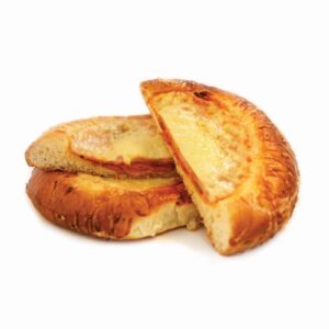 Πίτσα Brioche, Συσκευασία: 35τμχ 210g, ΣΥΣΤΑΤΙΚΑ: Xοιρινή ωμοπλάτη, μπέικον, τυρί Γκούντα, μανιτάρια, βούτυρο γάλακτος, πιπεριά, σάλτσα τομάτας, μπαχαρικά.