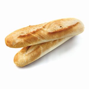 Μπαγκετίνι άσπρο, Συσκευασία: 50τμχ 140g, ΣΥΣΤΑΤΙΚΑ: Αλεύρι σίτου.