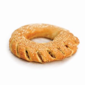 Κουλούρι με Ελιά, Συσκευασία: 30τμχ 220g, ΣΥΣΤΑΤΙΚΑ: Eλιά πράσινη σε ροδέλα,