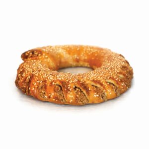 Κουλούρι με Ταχίνι, Συσκευασία: 30τμχ 220g, ΣΥΣΤΑΤΙΚΑ: Ταχίνι, σταφίδα, σουσάμι, αμύγδαλο, κανέλα.