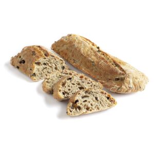 Παραδοσιακό Ψωμάκι Ελιάς "ΚΑΛΑΜΑΤΙΑΝΟ", Συσκευασία: 50τμχ 140g, ΣΥΣΤΑΤΙΚΑ: Αλεύρι σίτου, φυσικό προζύμι σίτου, μαύρες ελιές Καλαμών, εξαιρετικό παρθένο ελαιόλαδο.