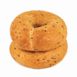 Bagel Πολύσπορο, Συσκευασία: 50τμχ 120g, ΣΥΣΤΑΤΙΚΑ: Αλεύρι σίτου, μείγμα πολύσπορο.