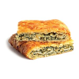 Σπανακοτυρόπιτα Ταψιού με Ελαιόλαδο, Συσκευασία: 6 τμχ 1,9g, ΣΥΣΤΑΤΙΚΑ: Σπανάκι, πράσο, τυρί φέτα, μυζήθρα, σιμιγδάλι, μπεσαμέλ, κρεμμύδι, πιπέρι.