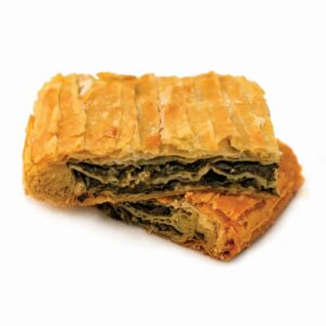 Σπανακόπιτα Ταψιού με Ελαιόλαδο, Συσκευασία: 6 τμχ 1,9g, ΣΥΣΤΑΤΙΚΑ: Σπανάκι, πράσο, σιμιγδάλι, μπεσαμέλ, κρεμμύδι, πιπέρι.