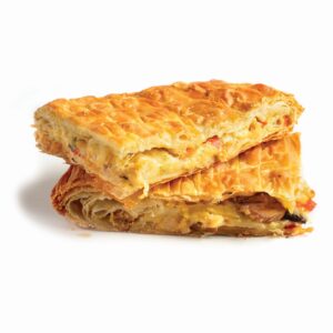 Κοτόπιτα Ταψιού, Συσκευασία: 6 τμχ 1,9kg, ΣΥΣΤΑΤΙΚΑ: Κοτόπουλο, πιπεριές, μανιτάρια, γάλα, μυρωδικά.